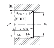 推力角接觸球軸承 ZKLN3572-2RS-PE, 增加公差，雙向，兩側(cè)唇密封