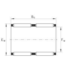 滾針及保持架組件 K75X83X40-ZW, 根據(jù) DIN 5405-1/ ISO 3030 標(biāo)準(zhǔn)，雙列