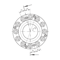 滾針/推力圓柱滾子軸承 ZARF50140-TV, 雙列，用于絲杠安裝