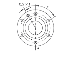 推力角接觸球軸承 ZKLF40100-2RS, 雙向，螺釘安裝，兩側(cè)唇密封