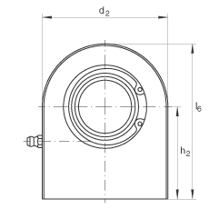 液壓桿端軸承 GF50-DO, 根據(jù) DIN ISO 12 240-4 標(biāo)準(zhǔn)，帶焊接面，需維護(hù)