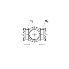 液壓桿端軸承 GIHRK20-DO, 根據(jù) DIN ISO 12 240-4 標(biāo)準(zhǔn)，帶右旋螺紋夾緊裝置，需維護(hù)