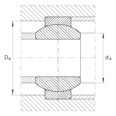 關(guān)節(jié)軸承 GE8-FO, 根據(jù) DIN ISO 12 240-1 標(biāo)準(zhǔn)，需維護(hù)