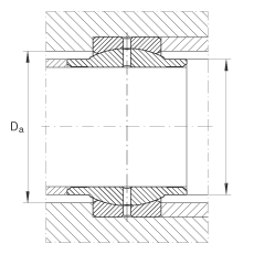 關(guān)節(jié)軸承 GE125-LO, 根據(jù) DIN ISO 12 240-1 標準，需維護