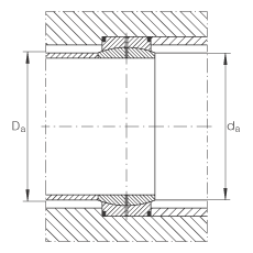 關(guān)節(jié)軸承 GE530-DO, 根據(jù) DIN ISO 12 240-1 標(biāo)準(zhǔn)，需維護(hù)